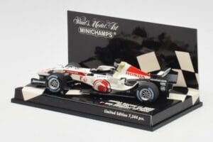 Honda RA106 #12 J. Button Hungarian GP Winner F1 2006 Minichamps 1:43 400060112 Metall — bild 3 av 5