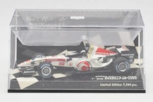 Honda RA106 #12 J. Button Hungarian GP Winner F1 2006 Minichamps 1:43 400060112 Metall — bild 5 av 5