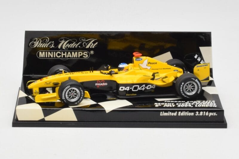 Jordan Ford EJ14 N. Mansell Regent Street Parade 2004 Minichamps 1:43 400040095 Metall
