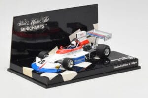 March Ford 751 #28 M. Donohue Race Car 1975 Minichamps 1:43 430750028 Metall — bild 2 av 5