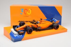McLaren MCL33 #14 F. Alonso Canadian Grand Prix 300th Start 2018 Minichamps 1:18 533184014 Metall — bild 6 av 6