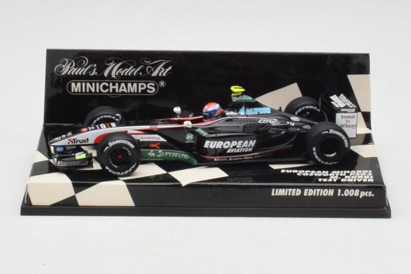 Minardi Cosworth PS03 M. Bobbi Test Car 2003 Minichamps 1:43 400030039 Metall