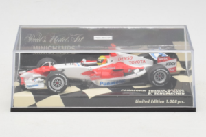 Toyota TF107 Panasonic #11 R. Schumacher Panasonic Toyota Racing Showcar 2007 Minichamps 1:43 400070081 Metall — bild 5 av 5