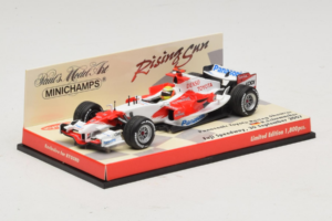 Panasonic Toyota Racing TF107 R. Schumacher F1 Showcar 2007 Minichamps 1:43 403070081 Metall — bild 2 av 5