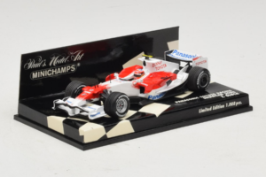 Toyota T. Glock Panasonic Toyota Racing Showcar F1 2008 Minichamps 1:43 400080082 Metall — bild 2 av 5