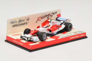 Panasonic Toyota Racing TF108 T. Glock F1 Showcar 2008 Minichamps 1:43 403080082 Metall — bild 2 av 5