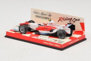 Panasonic Toyota Racing TF108 T. Glock F1 Showcar 2008 Minichamps 1:43 403080082 Metall — bild 3 av 5