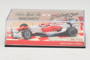 Panasonic Toyota Racing TF108 T. Glock F1 Showcar 2008 Minichamps 1:43 403080082 Metall — bild 5 av 5
