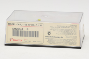 Toyota TF103 #21 C. da Matta Panasonic Toyota Racing F1 2003 Minichamps 1:43 AM26644B Metall — bild 5 av 5