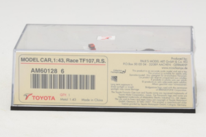 Toyota TF107 #11 R. Schumacher Panasonic Toyota Racing F1 2007 Minichamps 1:43 AM601286 Metall — bild 5 av 5