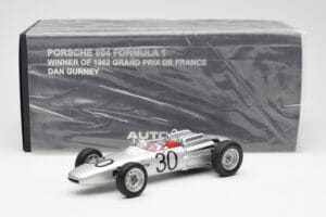 Porsche 804 #30 D. Gurney French Grand Prix 1962 AUTOart 1:18 86271 Metall — bild 6 av 6