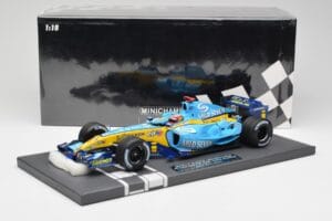 Renault F1 Team R25 #5 F. Alonso 3rd Place Brazil GP 2005 World Champion Minichamps 1:18 117051705 Metall — bild 7 av 7