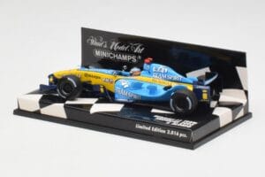 Renault R25 F. Alonso F1 World Champion Showcar 2005 Minichamps 1:43 400050075 Metall — bild 2 av 5