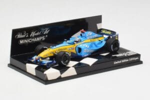 Renault R25 F. Alonso F1 World Champion Showcar 2005 Minichamps 1:43 400050075 Metall — bild 3 av 5