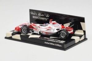 Super Aguri Honda SA06 #22 T. Sato Japanese GP 2006 Minichamps 1:43 400060122 Metall — bild 3 av 5