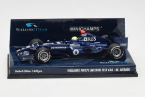 Williams FW27C BMW #7 M. Webber Test Car F1 2005 Minichamps 1:43 400050109 Metall