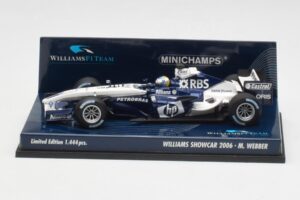 Williams FW28 M. Webber Showcar F1 2006 Minichamps 1:43 400060079 Metall
