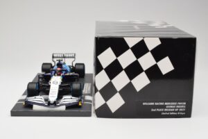 Williams FW43B Mercedes #63 G. Russell Belgian GP 2021 Minichamps 1:18 117211363 Resin — bild 6 av 7