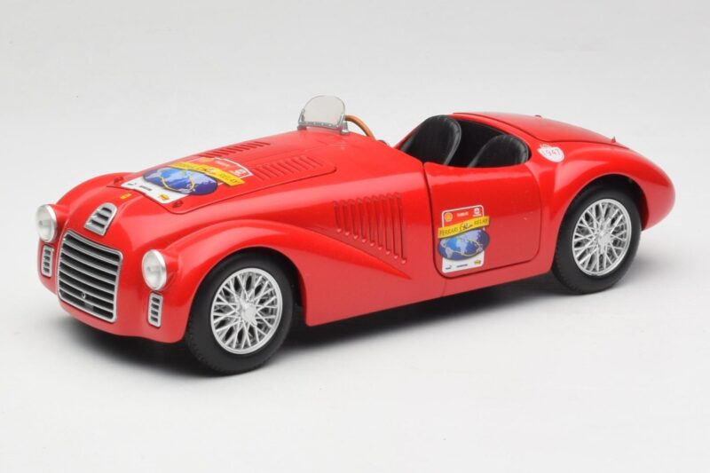 Ferrari 166 MM Barchetta Röd Hot Wheels 1:18 B6054 Metall