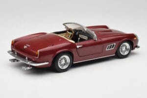 Ferrari 250 GT California Spider LWB Mörkröd Hot Wheels 1:18 25727 Metall — bild 3 av 8