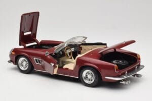 Ferrari 250 GT California Spider LWB Mörkröd Hot Wheels 1:18 25727 Metall — bild 5 av 8