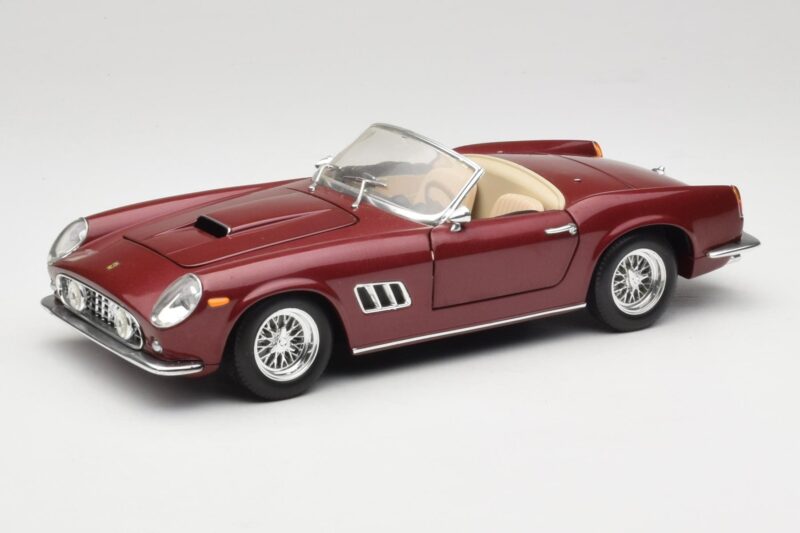 Ferrari 250 GT California Spider LWB Mörkröd Hot Wheels 1:18 25727 Metall