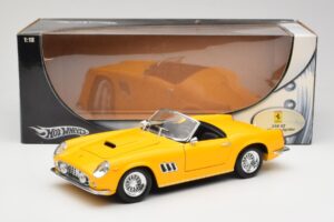 Ferrari 250 GT California Spider Gul Hot Wheels 1:18 23905 Metall — bild 8 av 8