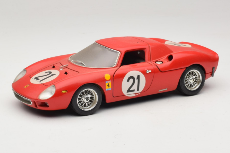 Ferrari 250 LM #21 M. Gregory / J. Rindt 24 Hours of Le Mans 1965 Bburago 1:18 3033-P2 Metall