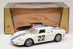 Ferrari 250 LM #22 Vit 1965 Bburago 1:18 3333-W1 Metall — bild 8 av 8