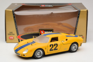 Ferrari 250 LM #22 Gul 1965 Bburago 1:18 3333-Y1 Metall — bild 8 av 8
