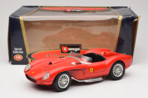 Ferrari 250 Testa Rossa #14 Röd Replacement Box 1957 Bburago 1:18 3007-R1 Metall — bild 8 av 8