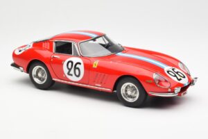 Ferrari 275 GTB Competizione #26 G. Biscaldi / A. de Bourbon Team Hugus 24 Hours of Le Mans 1966 CMC 1:18 M-199 Metall — bild 4 av 6