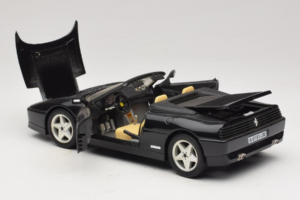 Ferrari 348 Spider Svart Med Silverfälgar Mira 1:18 6918 Metall — bild 5 av 8