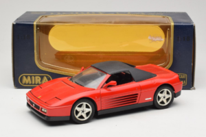 Ferrari 348 Spider Röd Mira 1:18 6180 Metall — bild 8 av 8