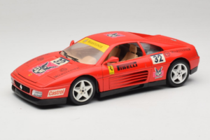 Ferrari 348 TB #32 Pirelli Röd 1989 Bburago 1:18 3039-P1 Metall