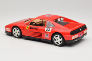 Ferrari 348 TB #32 Pirelli Röd 1989 Bburago 1:18 3039-P1 Metall — bild 7 av 8