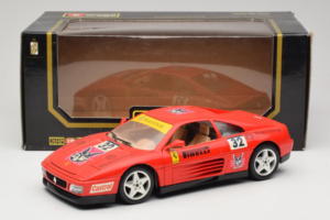 Ferrari 348 TB #32 Pirelli Röd 1989 Bburago 1:18 3039-P1 Metall — bild 8 av 8