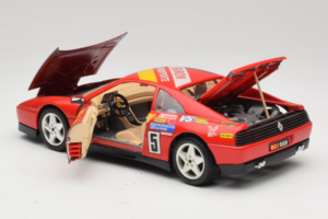 Ferrari 348 TB #5 Monroe Röd 1989 Bburago 1:18 3039-M1 Metall — bild 5 av 8