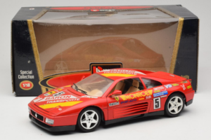 Ferrari 348 TB #5 Monroe Röd 1989 Bburago 1:18 3039-M1 Metall — bild 8 av 8