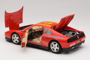 Ferrari 348tb Pirelli Röd Bburago 1:18 3039-P2 Metall — bild 5 av 8