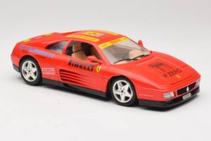 Ferrari 348tb Pirelli Röd Bburago 1:18 3039-P2 Metall — bild 6 av 8