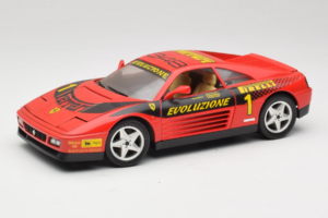 Ferrari 348 ts Evoluzione #1 Röd Mira 1:18 6112 Metall