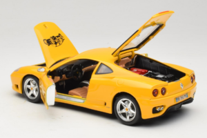 Ferrari 360 Modena 25 Jahre FMC Gul Bburago 1:18 3358-Y1 Metall — bild 5 av 8