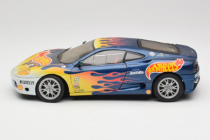 Ferrari 360 Modena Challenge #5 Hot Wheels Purple Fire Livery 1999 Bburago 1:18 29619 Metall — bild 4 av 8