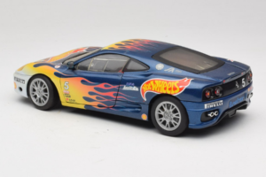 Ferrari 360 Modena Challenge #5 Hot Wheels Purple Fire Livery 1999 Bburago 1:18 29619 Metall — bild 7 av 8