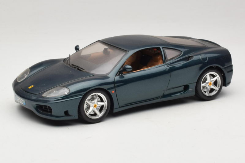 Ferrari 360 Modena Mörkgrön Metallic Bburago 1:18 3358-G2 Metall