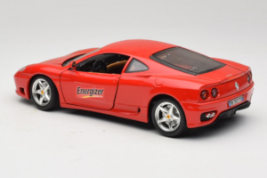 Ferrari 360 Modena Energizer Röd Bburago 1:18 3358-P3 Metall — bild 7 av 8