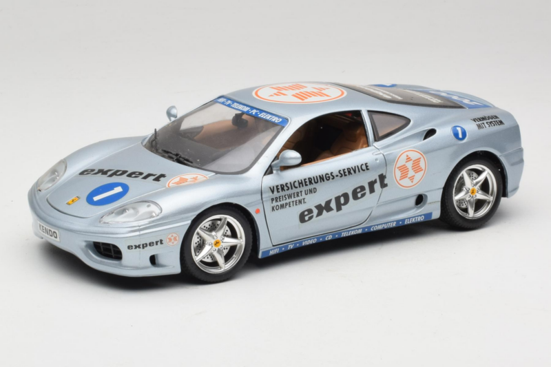 Ferrari 360 Modena Expert #1 Silver Bburago 1:18 3348-S1 Metall