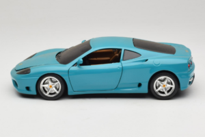 Ferrari 360 Modena Migros Limiterad Upplaga 333 ex Blå Bburago 1:18 3358-G1 Metall — bild 4 av 8