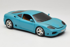 Ferrari 360 Modena Migros Limiterad Upplaga 333 ex Blå Bburago 1:18 3358-G1 Metall — bild 6 av 8